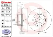 Bremsscheibe Vorderachse BREMBO 09.B570.11