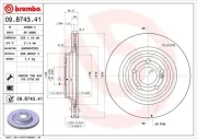 Bremsscheibe BREMBO 09.B743.41