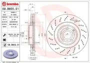 Bremsscheibe Vorderachse BREMBO 09.B855.51