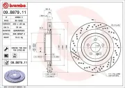 Bremsscheibe BREMBO 09.B879.11