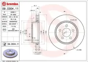 Bremsscheibe Vorderachse BREMBO 09.C004.11