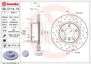 Bremsscheibe Vorderachse BREMBO 09.C114.1X