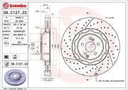 Bremsscheibe Vorderachse BREMBO 09.C127.33