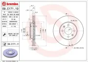 Bremsscheibe BREMBO 09.C171.11