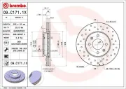 Bremsscheibe BREMBO 09.C171.1X