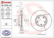 Bremsscheibe BREMBO 09.C240.20