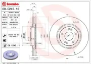 Bremsscheibe BREMBO 09.C245.11