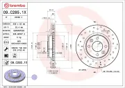 Bremsscheibe BREMBO 09.C285.1X