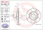 Bremsscheibe BREMBO 09.C285.75