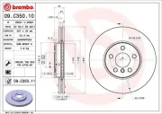 Bremsscheibe BREMBO 09.C350.11