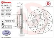 Bremsscheibe Vorderachse BREMBO 09.C420.13