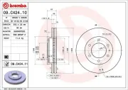 Bremsscheibe BREMBO 09.C424.11