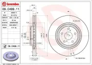 Bremsscheibe Vorderachse BREMBO 09.C499.11