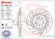 Bremsscheibe Hinterachse BREMBO 09.C506.33