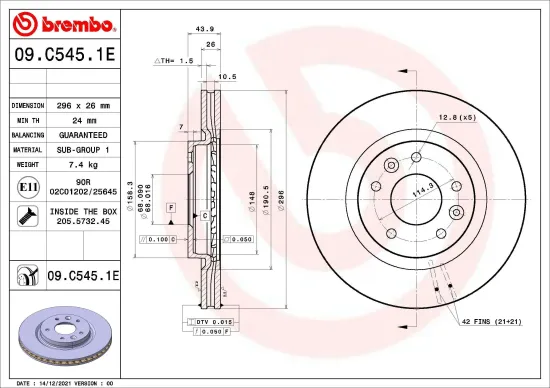 Bremsensatz, Scheibenbremse BREMBO KT 08 019 Bild Bremsensatz, Scheibenbremse BREMBO KT 08 019