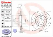 Bremsscheibe BREMBO 09.C547.1X