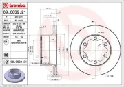 Bremsscheibe BREMBO 09.C639.21