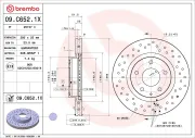 Bremsscheibe Vorderachse BREMBO 09.C652.1X