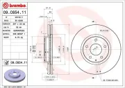 Bremsscheibe BREMBO 09.C654.11