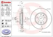 Bremsscheibe BREMBO 09.C655.11