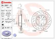 Bremsscheibe Vorderachse BREMBO 09.C657.1X