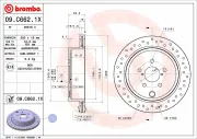 Bremsscheibe BREMBO 09.C662.1X