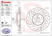 Bremsscheibe Vorderachse BREMBO 09.C828.11