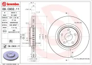 Bremsscheibe Vorderachse BREMBO 09.C932.11