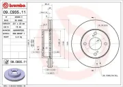 Bremsscheibe Vorderachse BREMBO 09.C935.11
