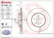 Bremsscheibe Vorderachse BREMBO 09.C981.23