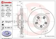 Bremsscheibe Vorderachse Vorderachse links BREMBO 09.C985.21