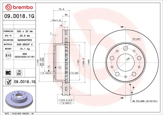 Bremsensatz, Scheibenbremse Vorderachse BREMBO KT 10 048 Bild Bremsensatz, Scheibenbremse Vorderachse BREMBO KT 10 048