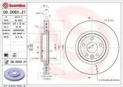 Bremsscheibe Vorderachse BREMBO 09.D063.21