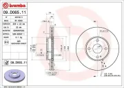 Bremsscheibe BREMBO 09.D065.11