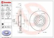 Bremsscheibe Vorderachse BREMBO 09.D103.11