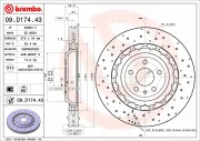 Bremsscheibe Vorderachse BREMBO 09.D174.43