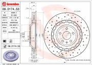 Bremsscheibe Vorderachse BREMBO 09.D174.53