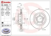 Bremsscheibe BREMBO 09.D230.11