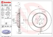 Bremsscheibe Hinterachse BREMBO 09.D241.23