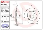 Bremsscheibe Vorderachse BREMBO 09.D252.11