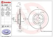 Bremsscheibe BREMBO 09.D307.11