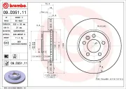 Bremsscheibe Vorderachse BREMBO 09.D351.11