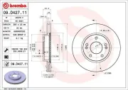 Bremsscheibe BREMBO 09.D427.11