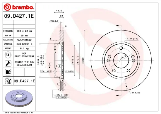 Bremsensatz, Scheibenbremse Vorderachse BREMBO KT 08 013 Bild Bremsensatz, Scheibenbremse Vorderachse BREMBO KT 08 013