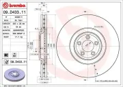 Bremsscheibe Vorderachse BREMBO 09.D433.11
