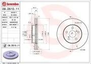 Bremsscheibe BREMBO 09.D510.11