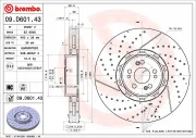 Bremsscheibe BREMBO 09.D601.43