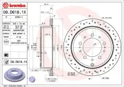 Bremsscheibe BREMBO 09.D618.1X