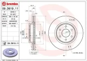 Bremsscheibe BREMBO 09.D619.11