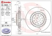 Bremsscheibe Vorderachse BREMBO 09.D693.11
